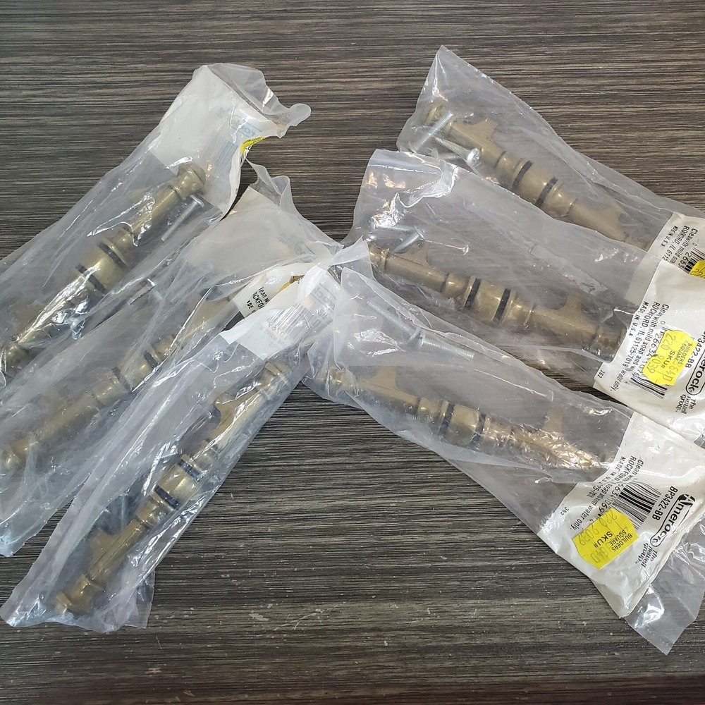 NOS Lot Of 6 Vintage‎ Amerock Brass Door Drawer BP342-BB Handle Pulls